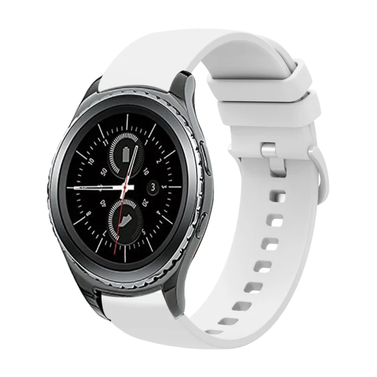 20mm Solid Color Soft Silicone Watch Band