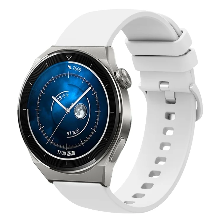 20mm Solid Color Soft Silicone Watch Band