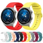 20mm Solid Color Soft Silicone Watch Band - Image 2