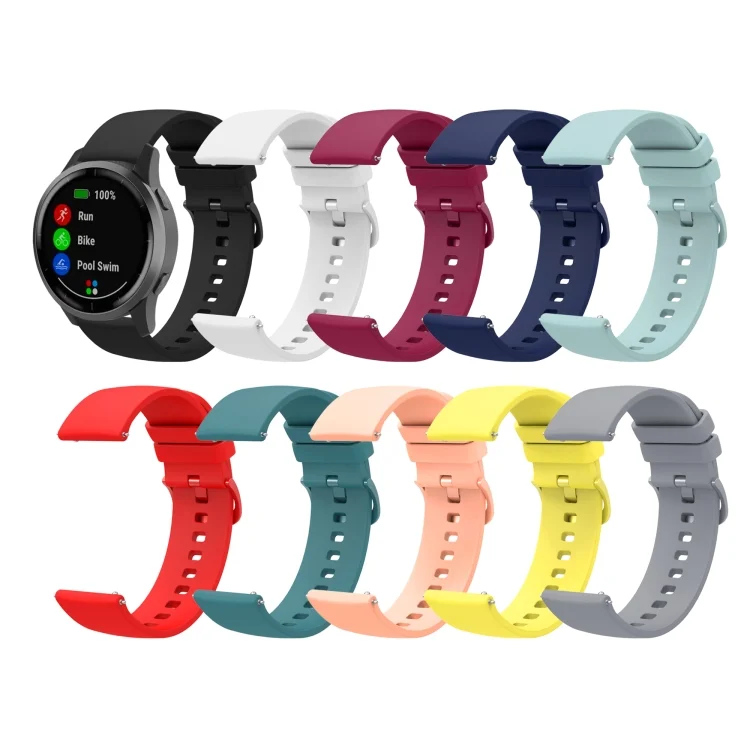 SYA001943201_B2.webp 20mm Solid Color Soft Silicone Watch Band - Image 3