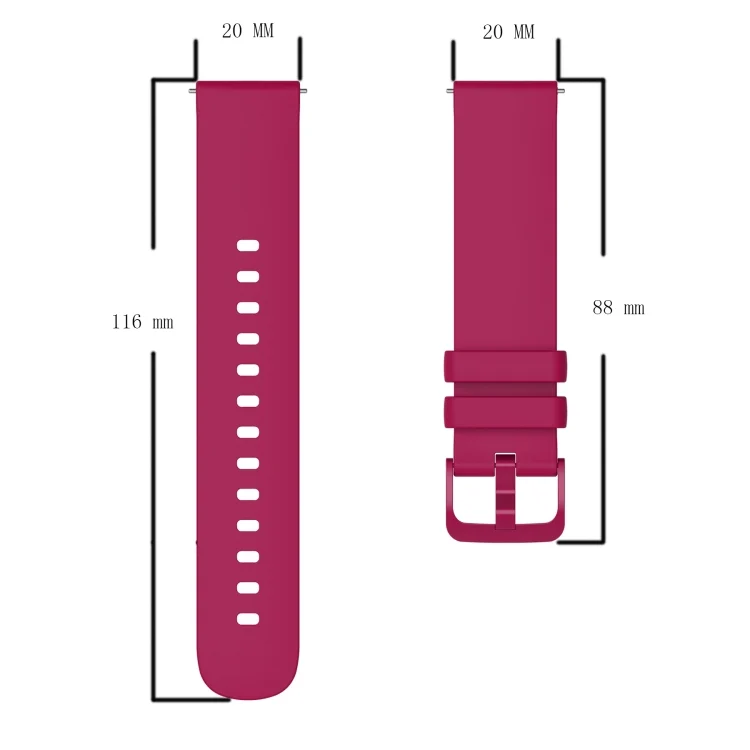SYA001943201_B4.webp 20mm Solid Color Soft Silicone Watch Band - Image 5