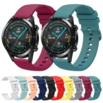 20mm Solid Color Soft Silicone Watch Band - Image 2