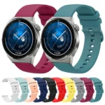 22mm Solid Color Soft Silicone Watch Band - Image 2