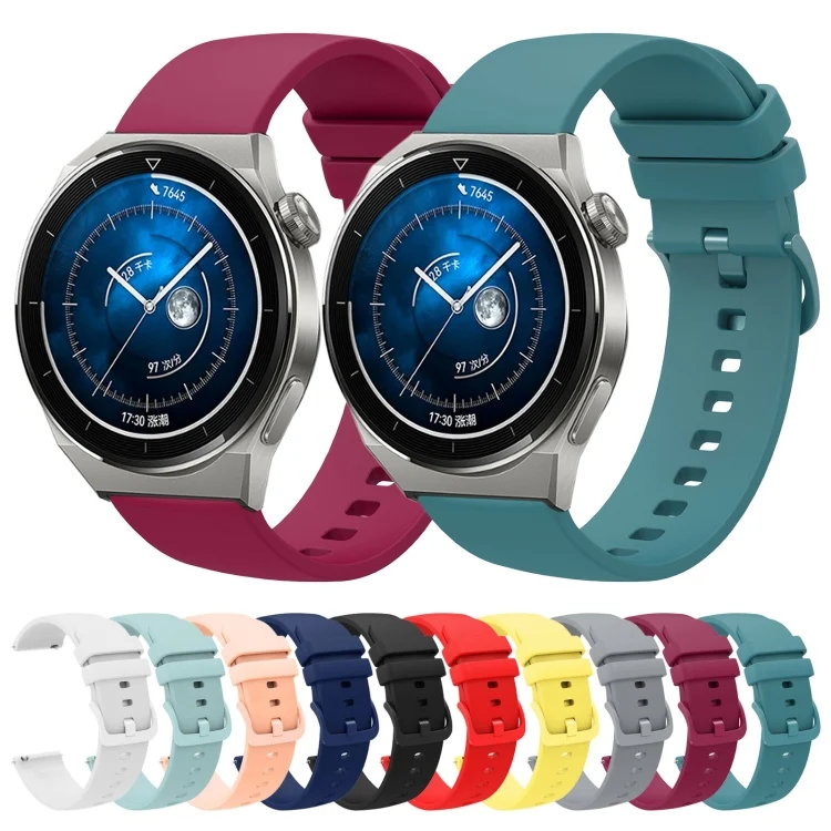 SYA001943301_B1.webp 22mm Solid Color Soft Silicone Watch Band - Image 2