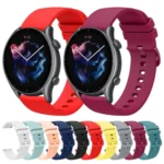 22mm Solid Color Soft Silicone Watch Band - Image 2