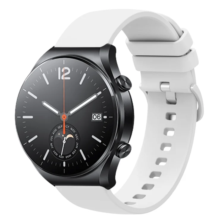 22mm Solid Color Soft Silicone Watch Band