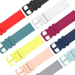 22mm Solid Color Soft Silicone Watch Band - Image 4