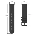 22mm Solid Color Soft Silicone Watch Band - Image 5