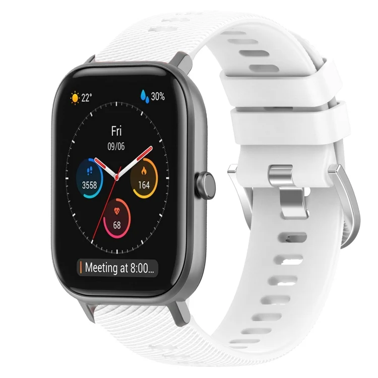 20mm Solid Color Soft Silicone Watch Band