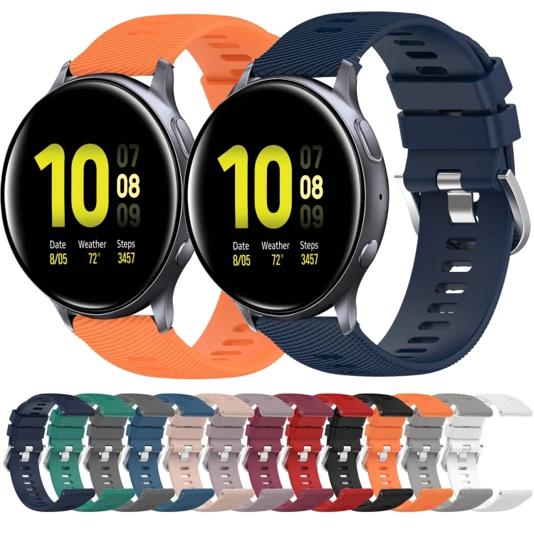 SYA001954508_B1.webp 20mm Solid Color Soft Silicone Watch Band - Image 2