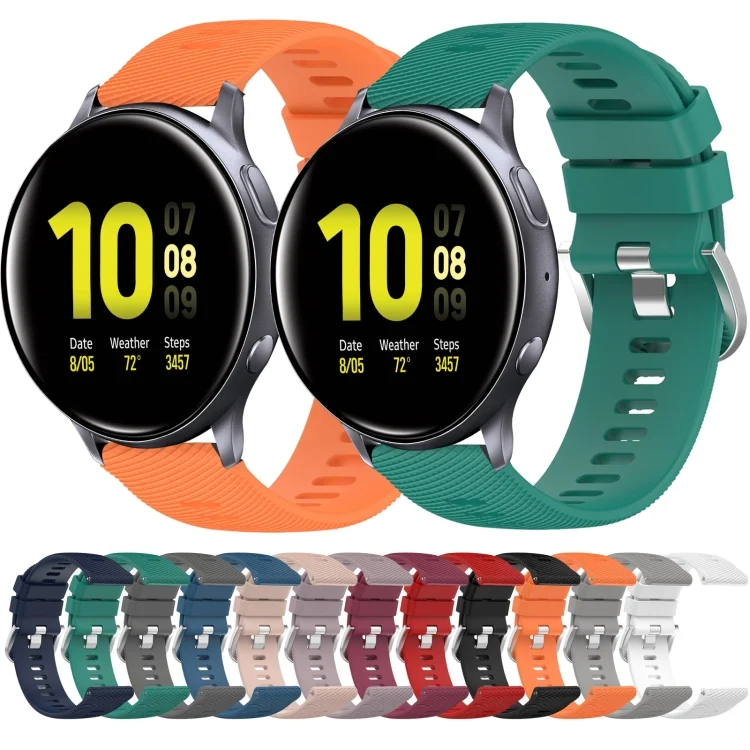 SYA001954509_B1.webp 20mm Solid Color Soft Silicone Watch Band - Image 2