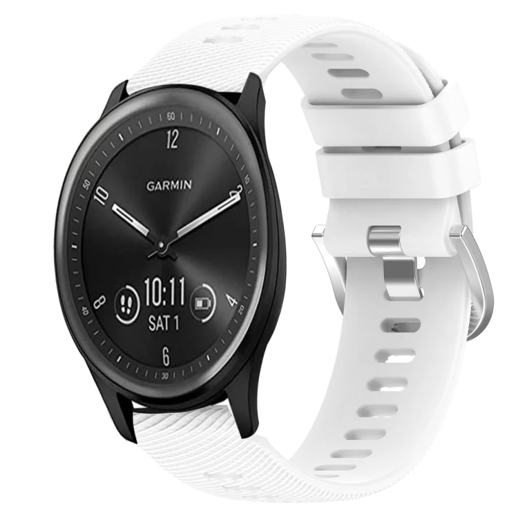 20mm Solid Color Soft Silicone Watch Band