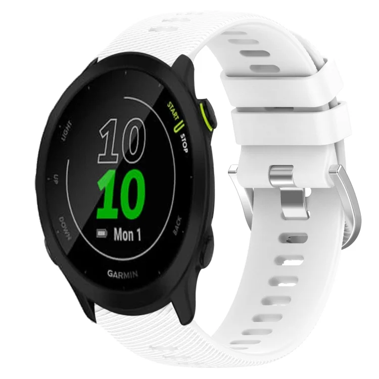 20mm Solid Color Soft Silicone Watch Band