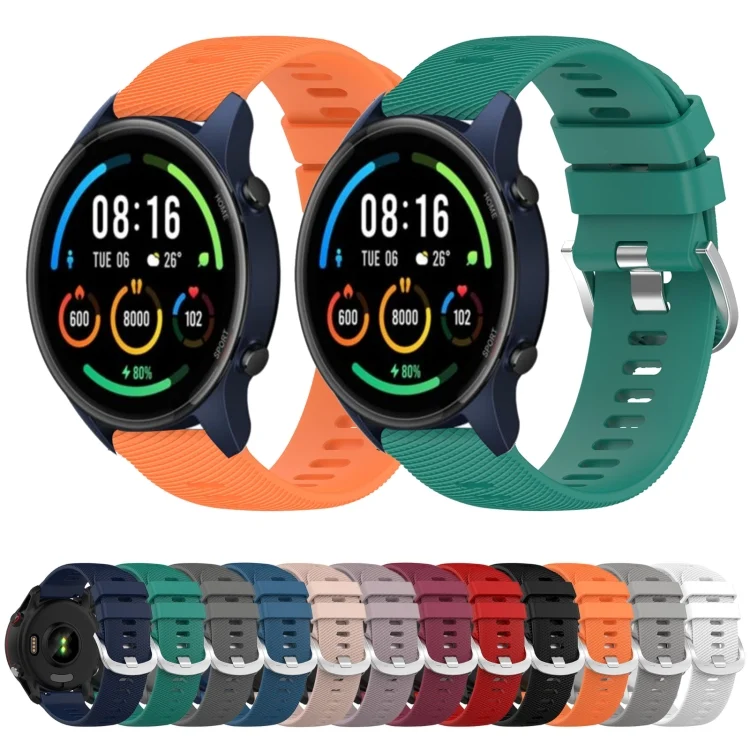 SYA001954902_B1.webp 22mm Solid Color Soft Silicone Watch Band - Image 2