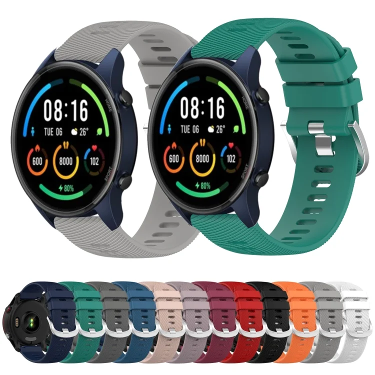 SYA001954903_B1.webp 22mm Solid Color Soft Silicone Watch Band - Image 2