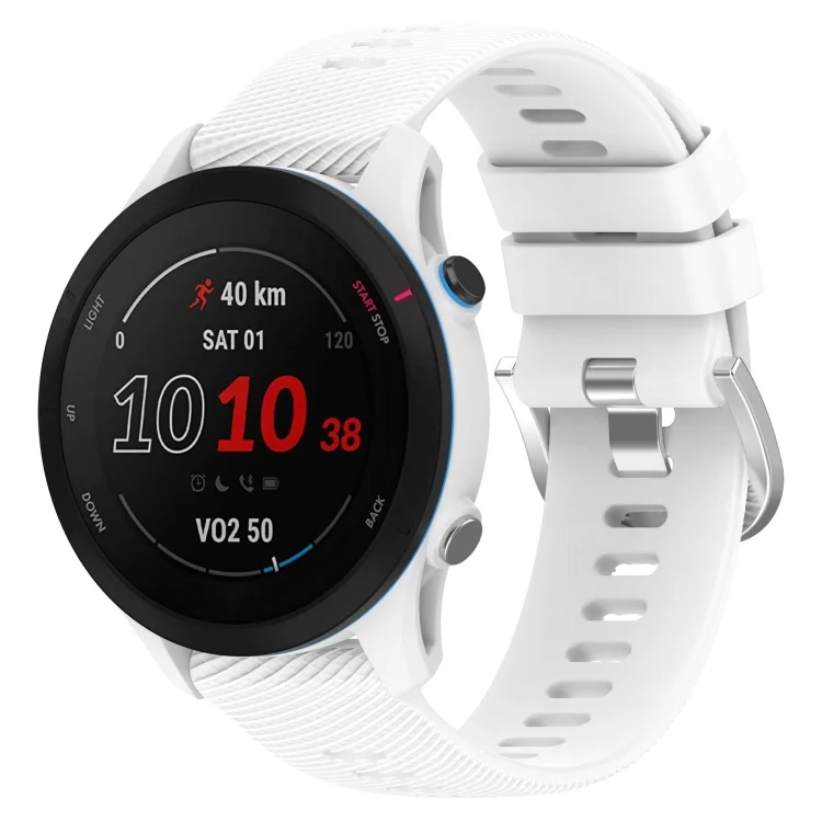 22mm Solid Color Soft Silicone Watch Band