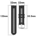 22mm Solid Color Soft Silicone Watch Band - Image 5