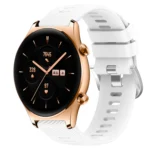 22mm Solid Color Soft Silicone Watch Band