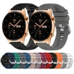 22mm Solid Color Soft Silicone Watch Band - Image 2
