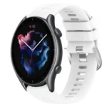 22mm Solid Color Soft Silicone Watch Band