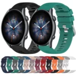 22mm Solid Color Soft Silicone Watch Band - Image 2