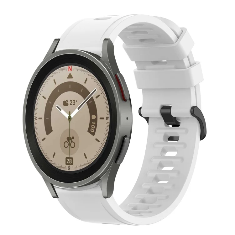 20mm Solid Color Soft Silicone Watch Band