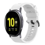 20mm Solid Color Soft Silicone Watch Band