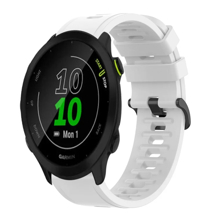 20mm Solid Color Soft Silicone Watch Band