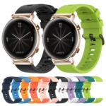 20mm Solid Color Soft Silicone Watch Band - Image 2