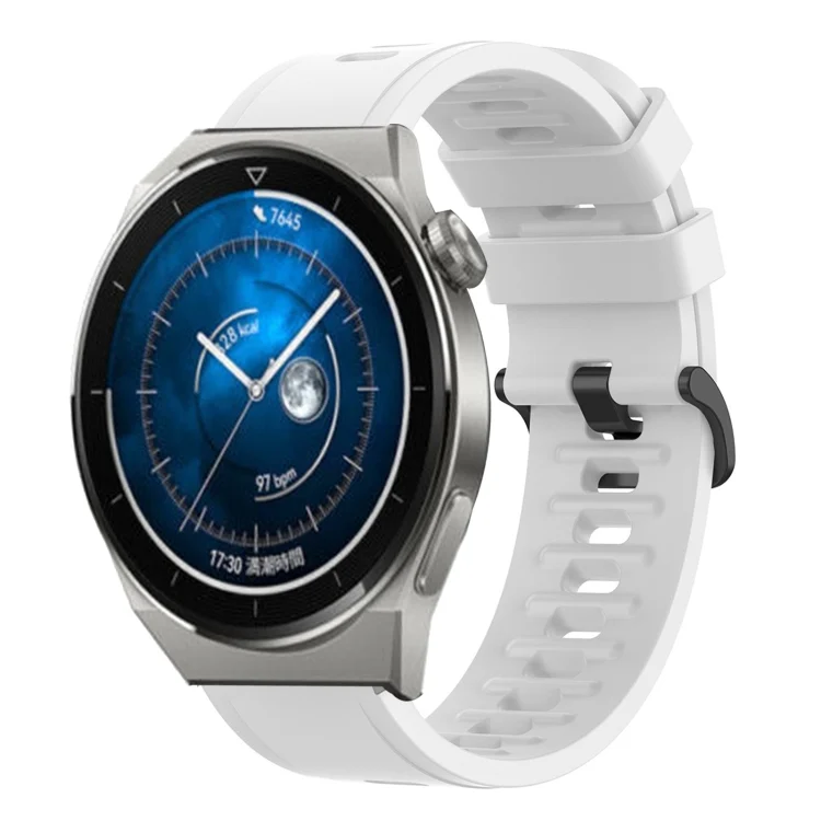22MM Solid Color Soft Silicone Watch Band