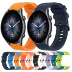 22mm Solid Color Soft Silicone Watch Band - Image 2