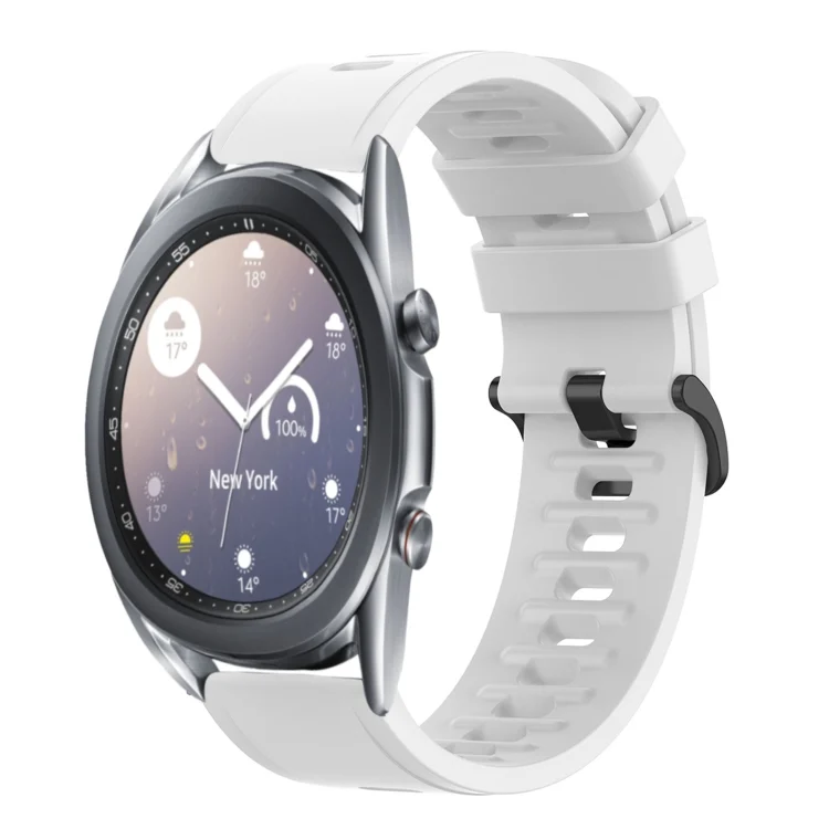 22mm Solid Color Soft Silicone Watch Band