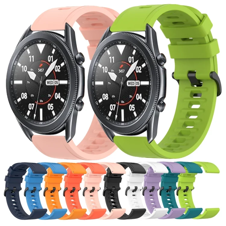 SYA001956001_B1.webp 22mm Solid Color Soft Silicone Watch Band - Image 2