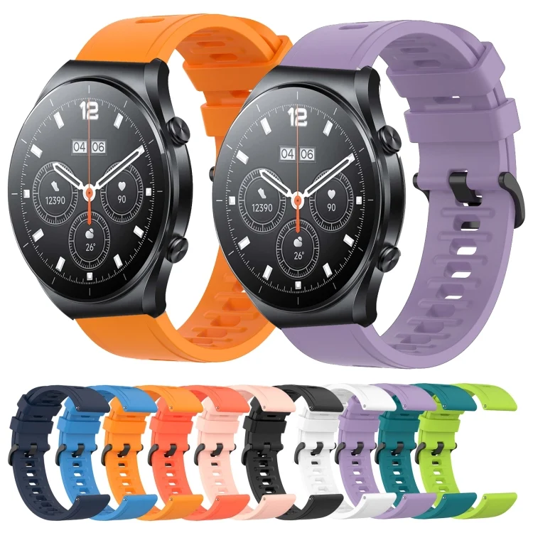 SYA001956101_B1.webp 22mm Solid Color Soft Silicone Watch Band - Image 2