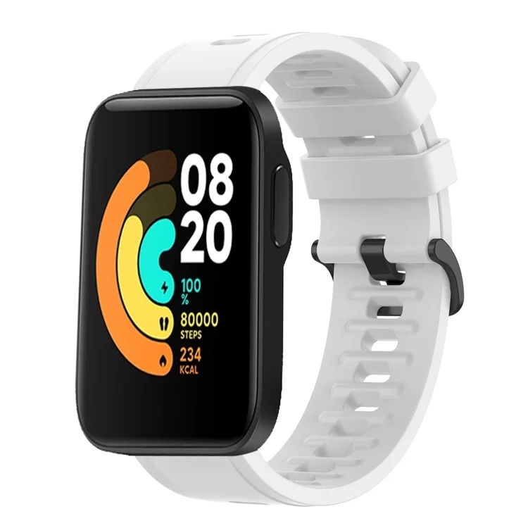 22mm Solid Color Soft Silicone Watch Band