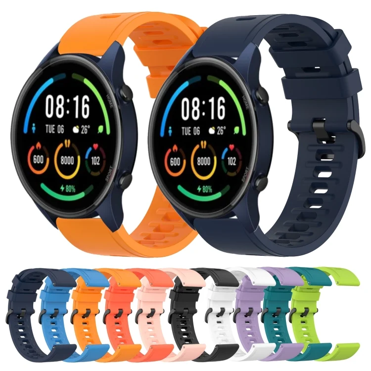 SYA001956103_B1.webp 22mm Solid Color Soft Silicone Watch Band - Image 2