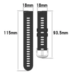 18mm Solid Color Silicone Watch Band - Image 5