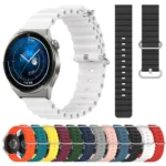 22mm Ocean Style Silicone Solid Color Watch Band - Image 2