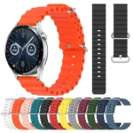 22mm Ocean Style Silicone Solid Color Watch Band - Image 2
