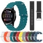 22mm Ocean Style Silicone Solid Color Watch Band - Image 2