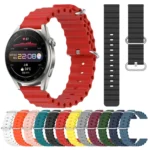 22mm Ocean Style Silicone Solid Color Watch Band - Image 2