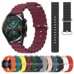 22mm Ocean Style Silicone Solid Color Watch Band - Image 2