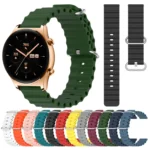 22mm Ocean Style Silicone Solid Color Watch Band - Image 2