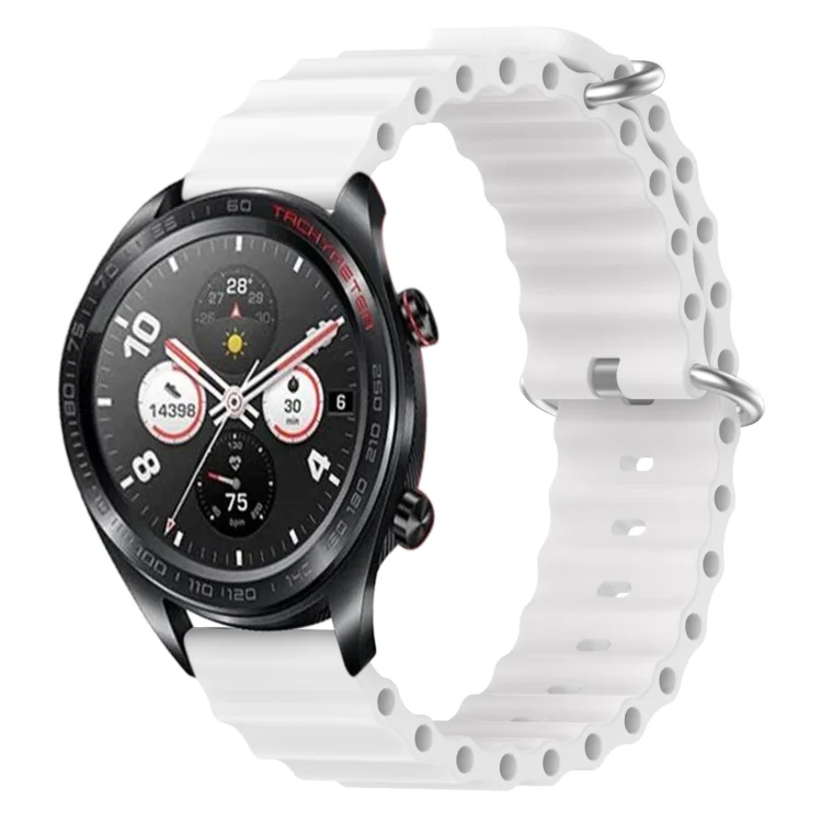 22mm Ocean Style Silicone Solid Color Watch Band