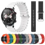 22mm Ocean Style Silicone Solid Color Watch Band - Image 2