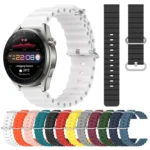 22mm Ocean Style Silicone Solid Color Watch Band - Image 2