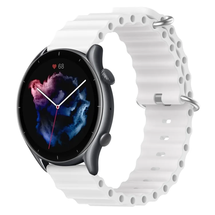 22mm Ocean Style Silicone Solid Color Watch Band