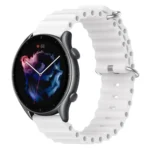 22mm Ocean Style Silicone Solid Color Watch Band