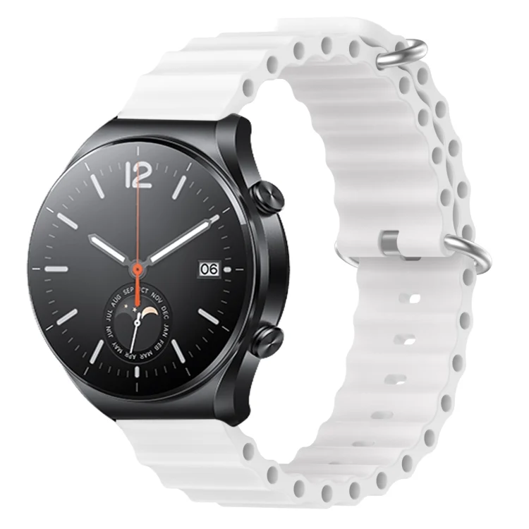 22mm Ocean Style Silicone Solid Color Watch Band