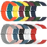 22mm Ocean Style Silicone Solid Color Watch Band - Image 4